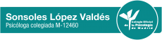 Logo de colegiada Sonsoles Lopez Valdes Psicologa en madrid